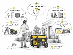 شرایط انتخاب موتور برق به عنوان منبع برق مناسب